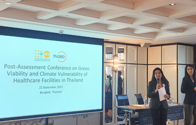 Cilmate-smart health facilities assessment as part of MOU of UNFPA Thailand & FHI 360