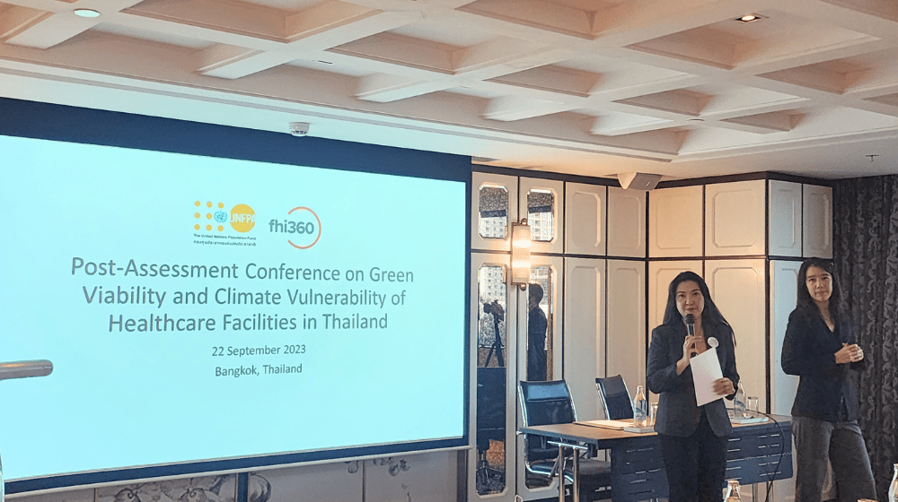 Cilmate-smart health facilities assessment as part of MOU of UNFPA Thailand & FHI 360