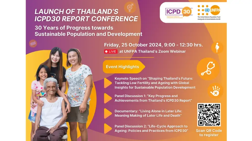 Launch of Thailand's ICPD30 report Conference