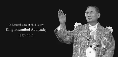 Condolences on the death of King Bhumibol Adulyadej