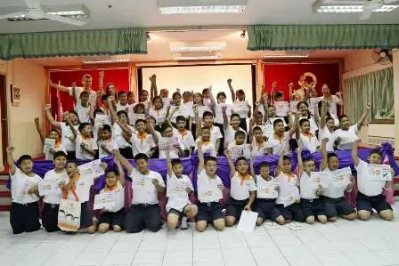 Wat Sommanas School students share their dream with UNFPA